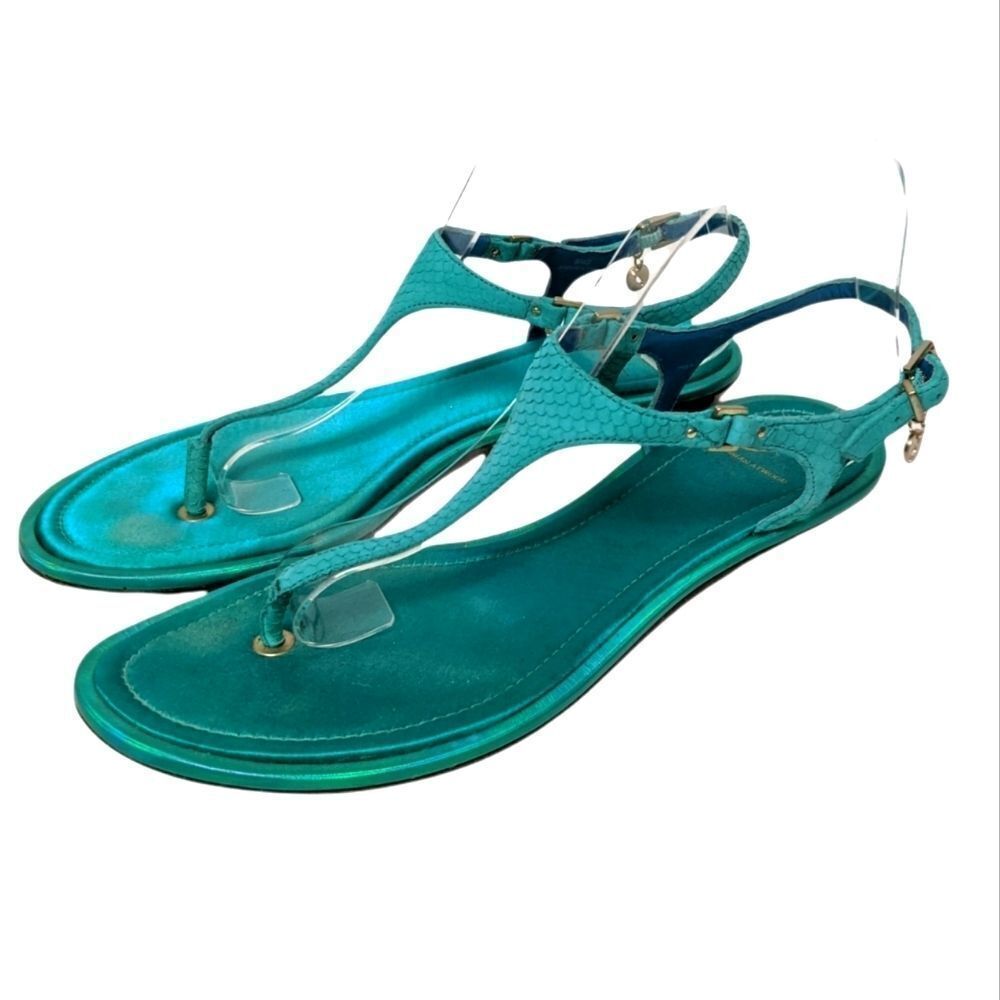 BRIAN ATWOOD Corentine Leather Thong Sandals 9 - Picture 2 of 8